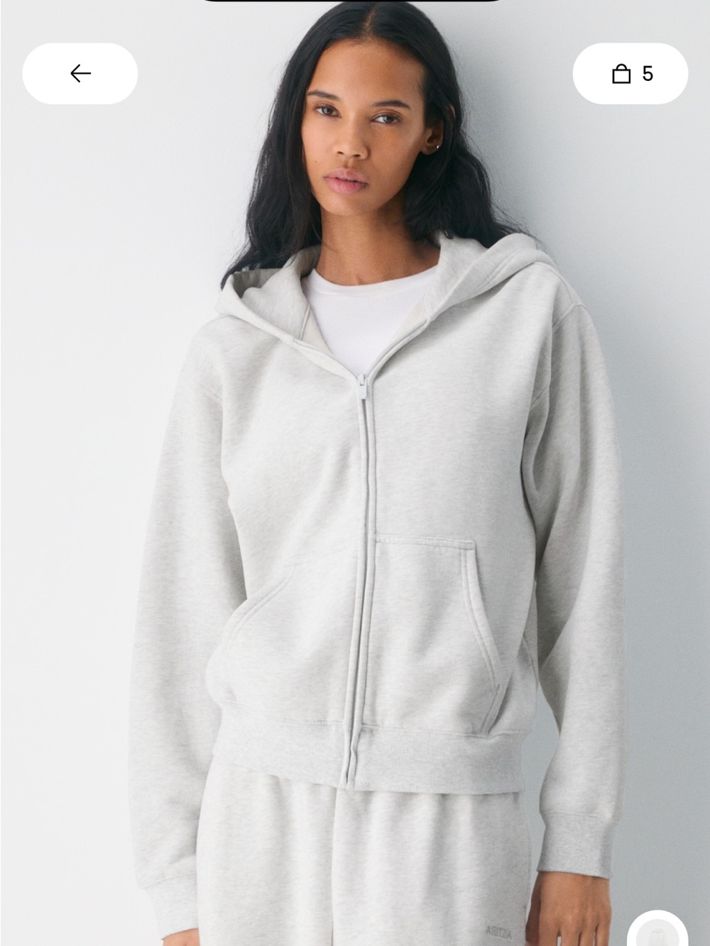 TNA cozy fleece zip up
